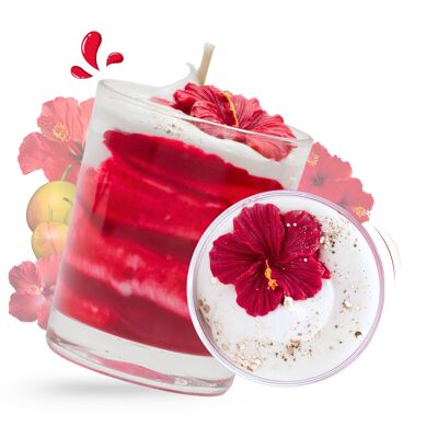 Hibiscus gourmet candle