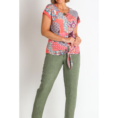 360102L PANTALON RUSTIQUE AVEC POCHES ET CORDON