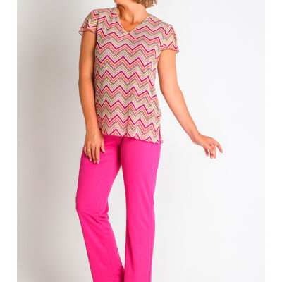 368164L T-SHIRT EN TULLE IMPRIMÉ PES MISSONI.RECYCLAGE