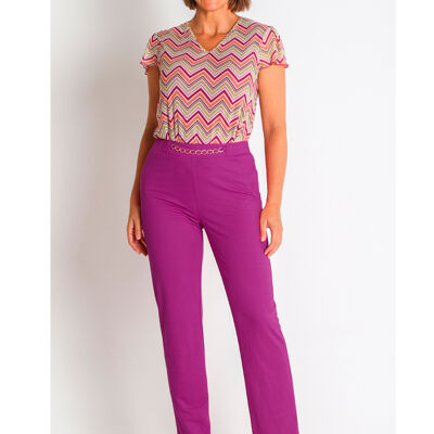368196L PANTALON PUNTO RAYON-NYLON CON CADENA