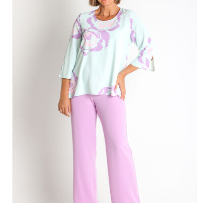 368530L PRINTED CREPE BLOUSE