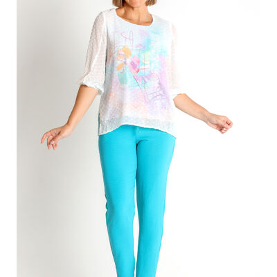 3670700 - PRINTED PLUMETI BLOUSE