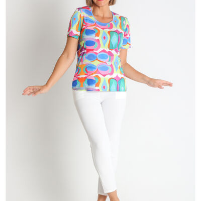 3670970 - T-SHIRT EN TRICOT IMPRIMÉ PES.RECYCLAGE