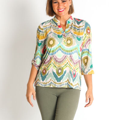 3671240 - BLOUSE MAO IMPRIMÉ TRICOT PES.RECYCLAGE