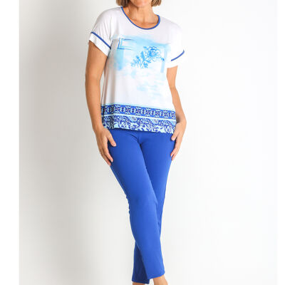3673740 - T-SHIRT EN TRICOT IMPRIMÉ PES.RECYCLAGE