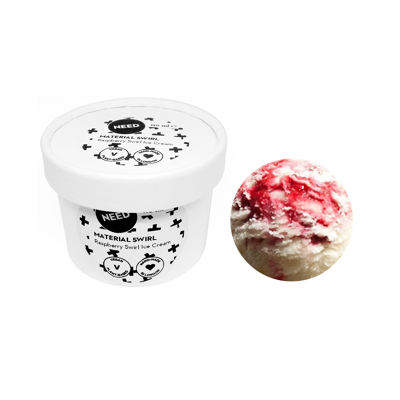 MINI TUBOS DE MATERIAL PARA HELADO CON REMOLINO
