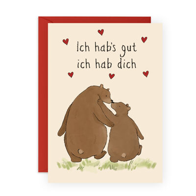 ICH HAB DICH Liebeskarte für Männer und Frauen