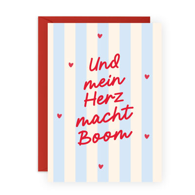 HERZ MACHT BOOM Carte de crédit pour hommes et femmes