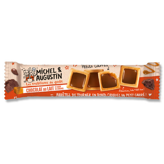 Michel et Augustin - Small caramel heart squares 37.6g