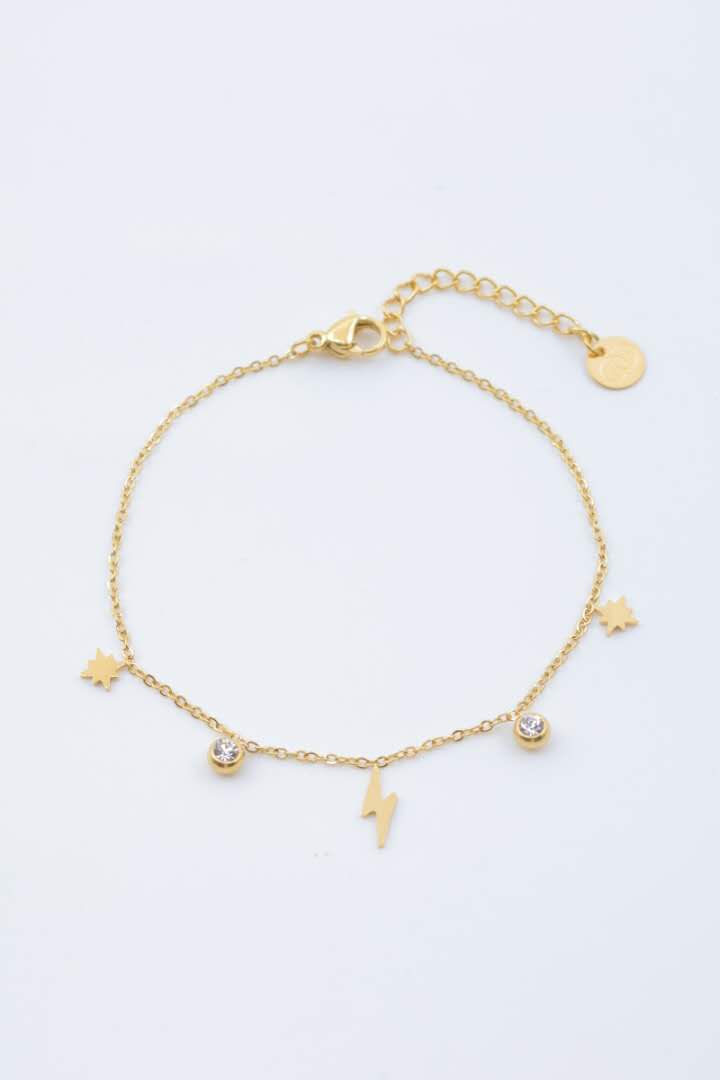 Blitzstern-Armband aus Edelstahl - A442