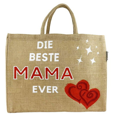 Domelo, grande cestino per la spesa in iuta, borsa per la spesa/borsa a mano vegana al 100%, borsa da spiaggia, borsa da bagno, borsa in iuta, borsa per la mamma