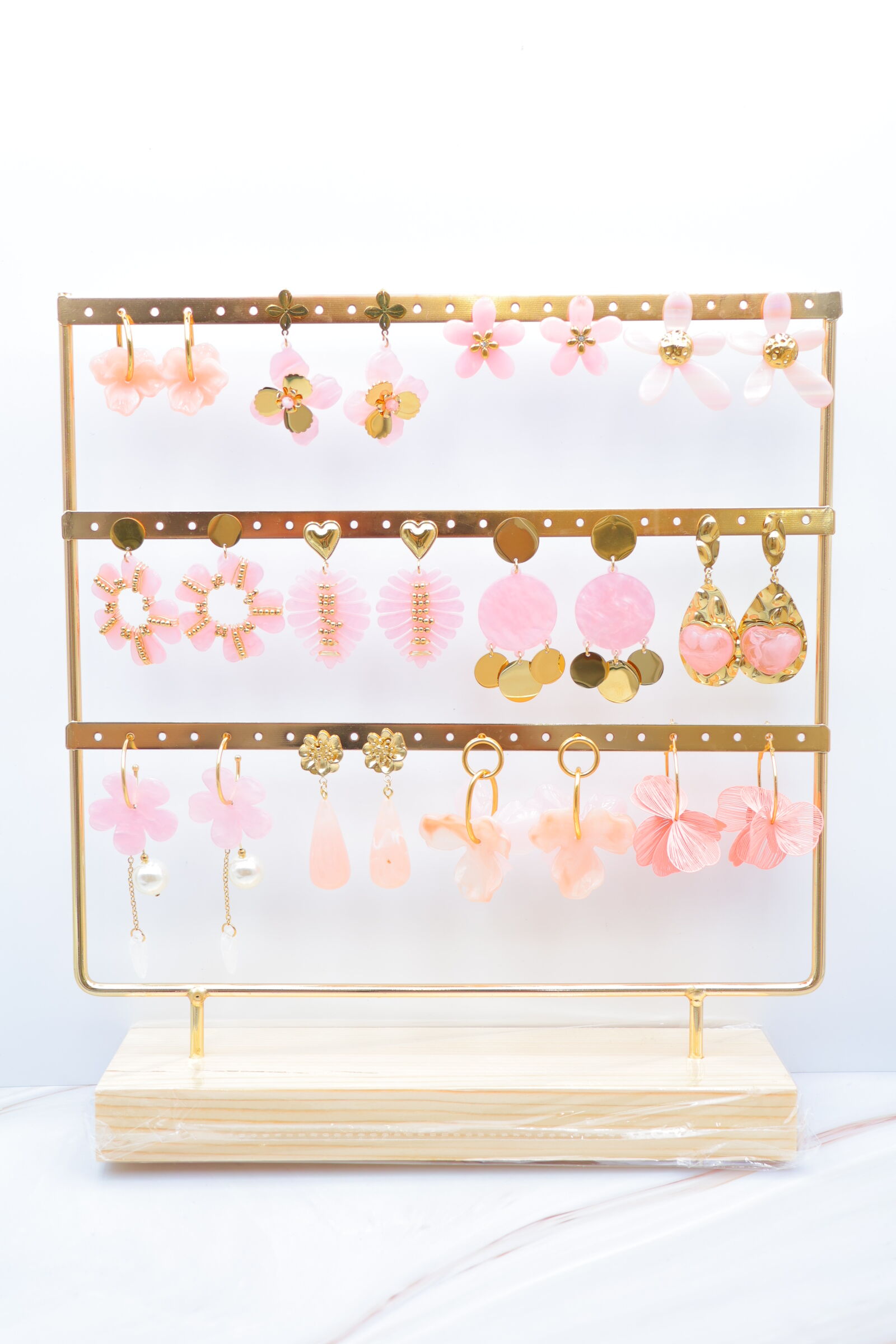 Set mit 12 Paar Ohrringen mit Display - PRT-OREILLE92