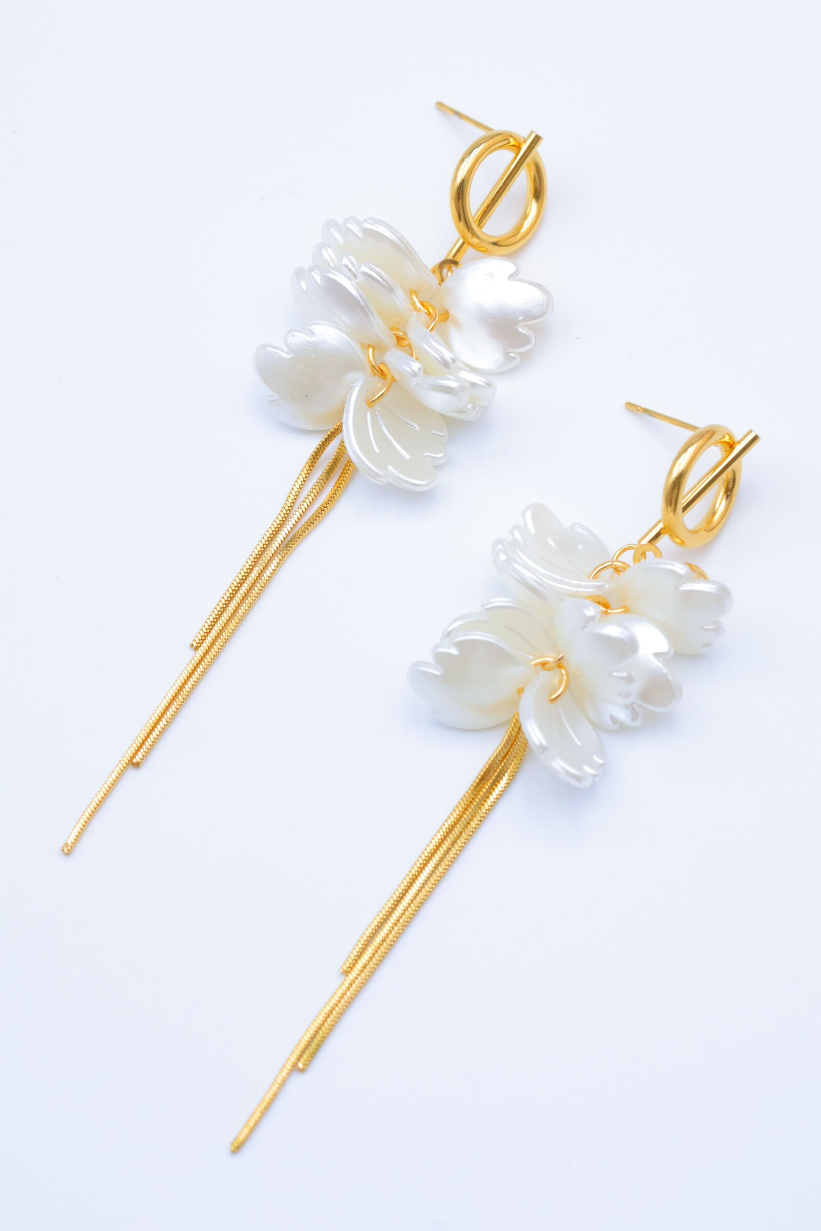 Boucles d'oreilles en acier inoxydable - V412-2