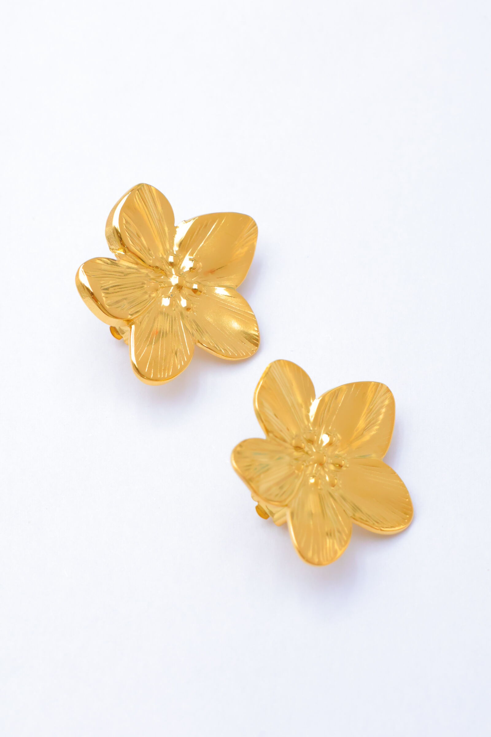 Boucles d'oreilles clips en acier inoxydable - G242