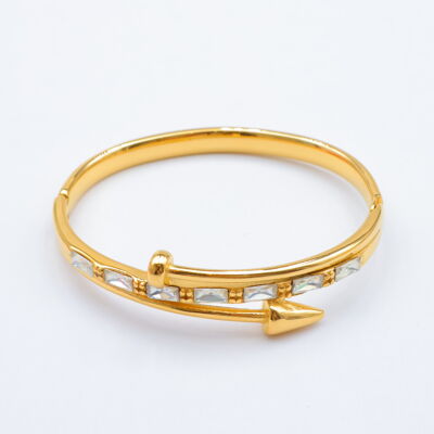 Bracelet jonc en acier inoxydable - N657