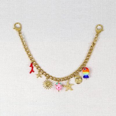 Luzel steel bag charms