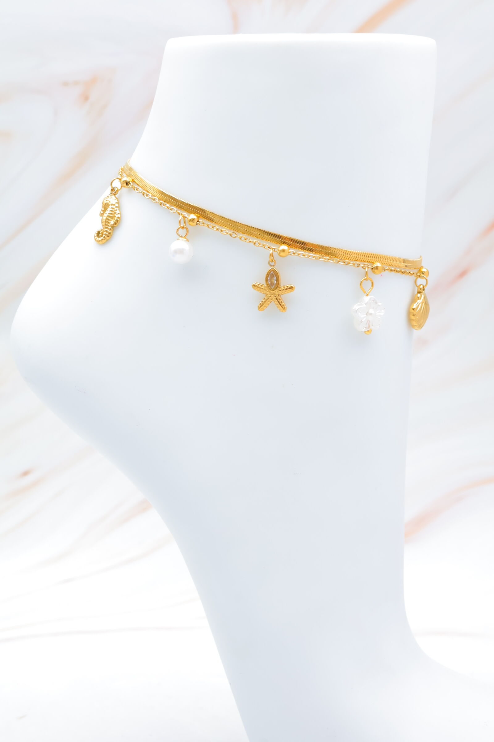 Fußkettchen aus Edelstahl - Z167