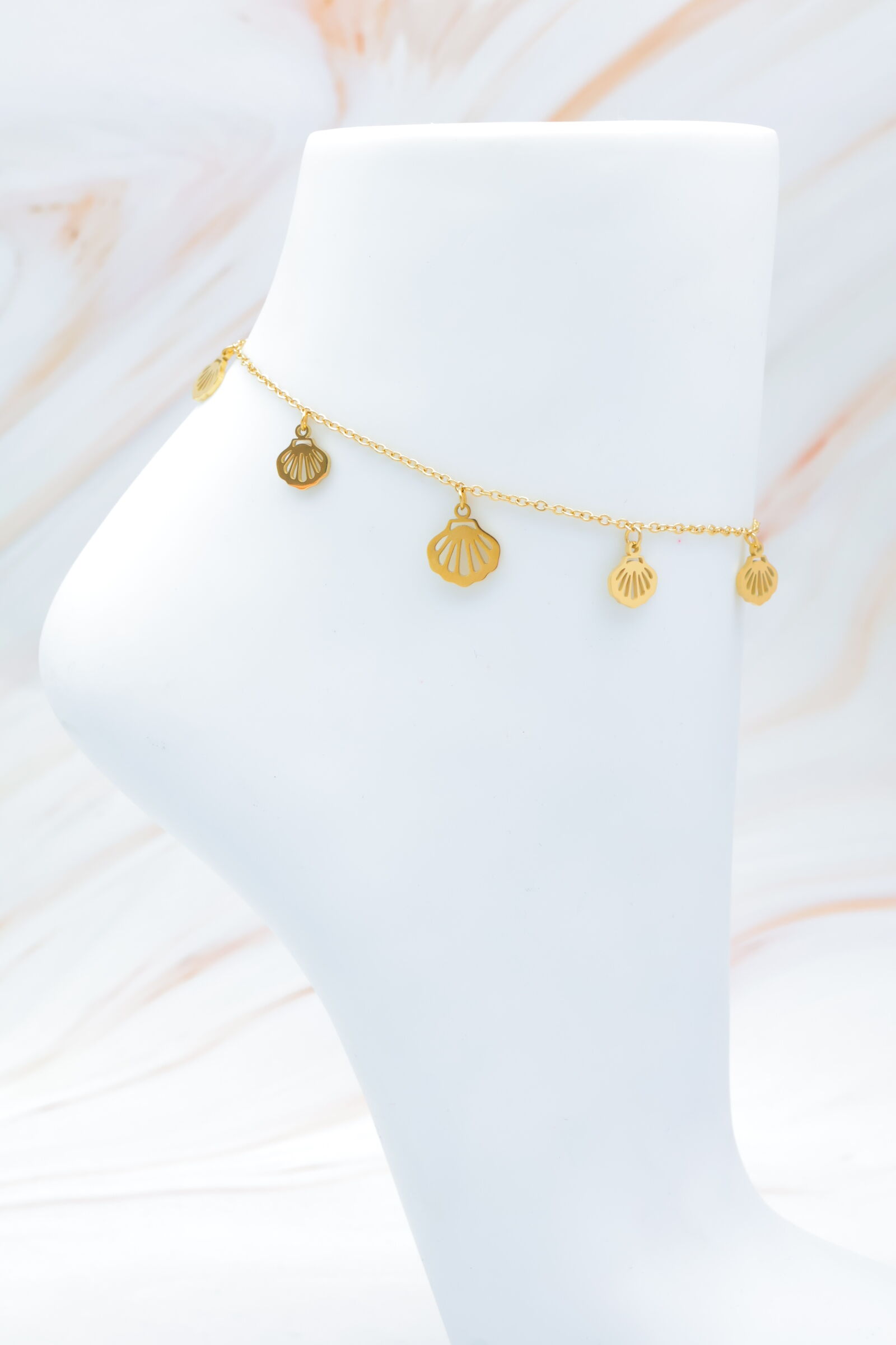 Edelstahl Fußkettchen - A1943B(2)