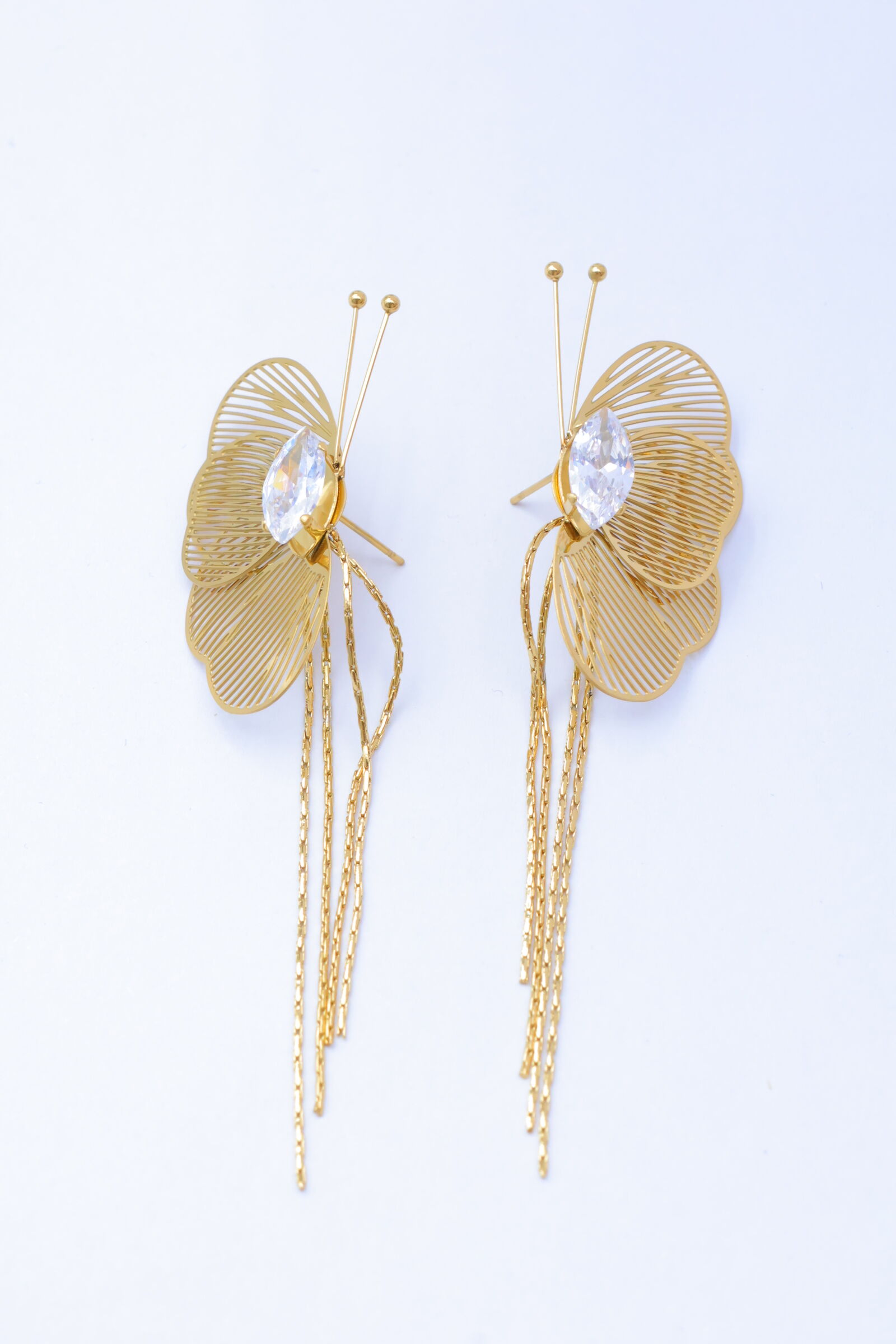 Edelstahl Ohrringe - V406