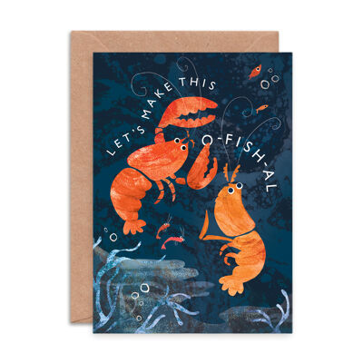 Hagamos este O-fish-al Single Tarjetas de felicitación
