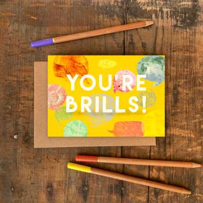 Tarjeta de felicitación Eres Brills Single