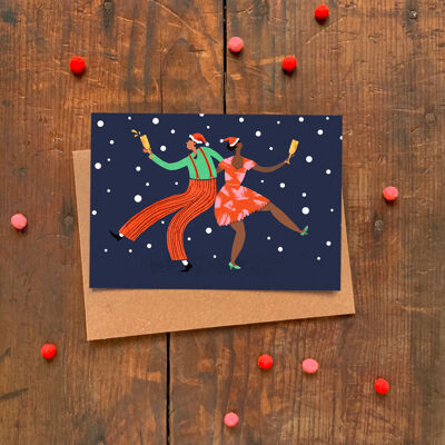 Carte de Noël unique Boogie de Noël