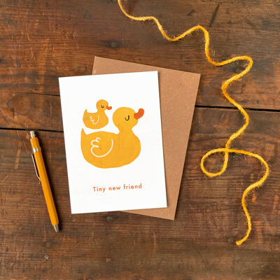 Tarjeta de felicitación Tiny New Friend Single