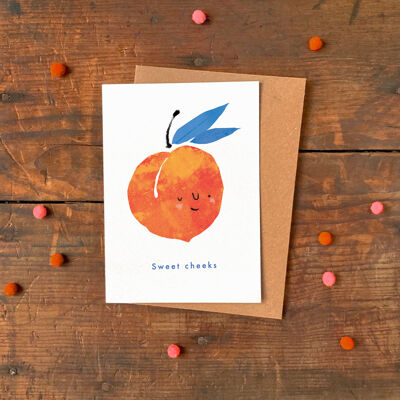 Sweet Cheeks Single Valentines / Amor Tarjeta de felicitación
