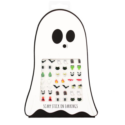 Pendientes adhesivos (30 pares) - Spooky