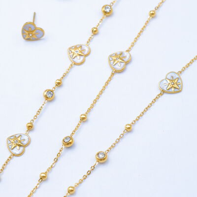 Parure de bijoux en acier inoxydable - Z165E