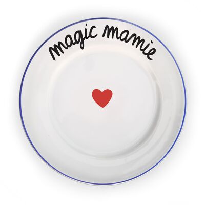 Plate THE FAMILY HAS FUN - MAGIC MAMIE