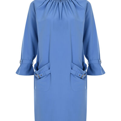 FRN LINE – Mini-robe bleue à boucle pour femme FRN3003