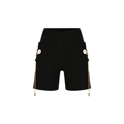 FRN LINE – Shorts negros con detalle de bolsillo