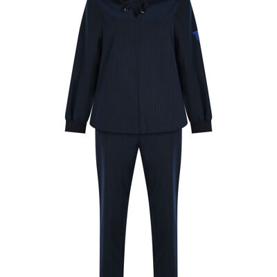 FRN LINE – Ensemble deux pièces à capuche rayé bleu marine