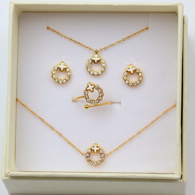 Parure di gioielli in acciaio inossidabile con scatola - BOITE-PARURE-01