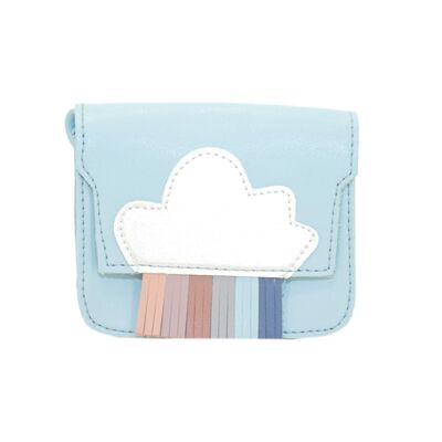 Borsa a tracolla Mini Rainbow Blu
