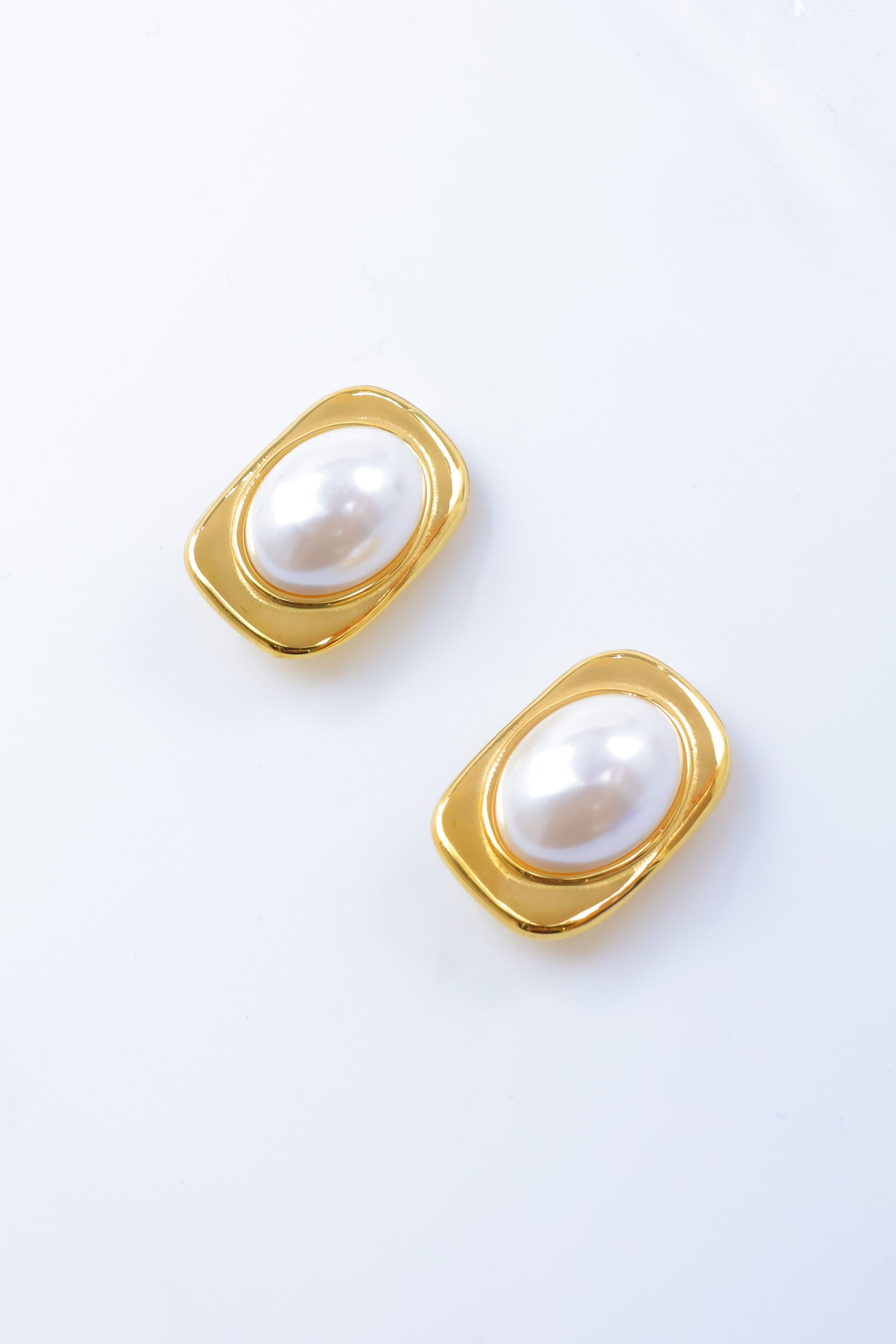 Boucles d'oreilles clips en acier inoxydable - N686