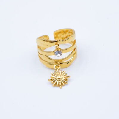 Adjustable stainless steel ring - E665