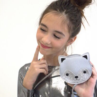 Borsa a tracolla Kitten Gaspard - Grigio argento