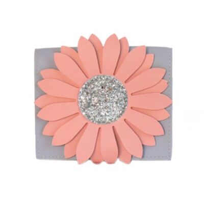 Borsa a tracolla Flora - Rosa e Grigio