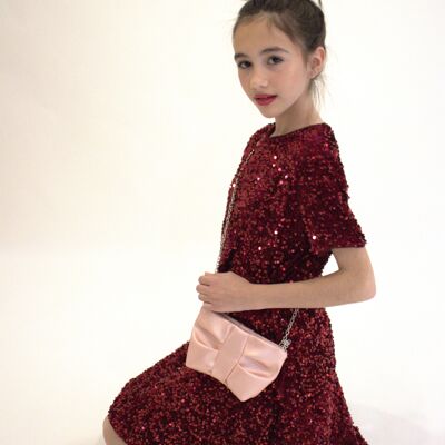 Bolso bandolera infantil - Luna - Rosa suave