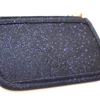 MOON - Monedero con purpurina - Azul marino