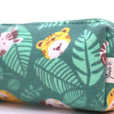 Jungle Carnival Range Pencil Case - Jungle Green