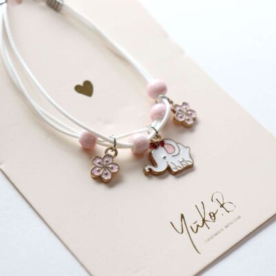 Pulsera de cordón para niños - Elefantito