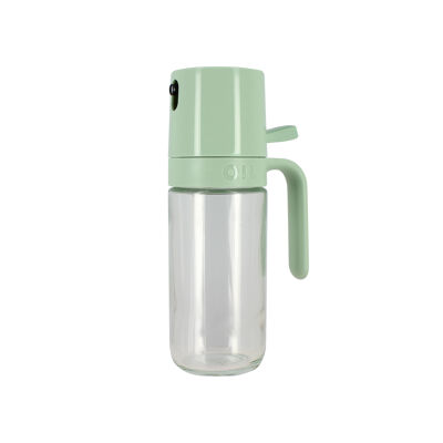 250ml oil sprayer in glass and green plastic