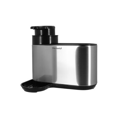 Organizer per lavello 2 in 1 16x13x18cm in acciaio inox e plastica