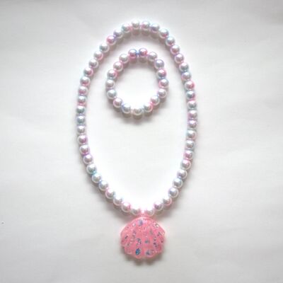REINE Coquillage - Parure Collier + bracelet