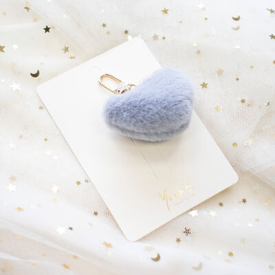 Bag charm - Pompom - Gray