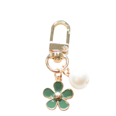 Bag charm - Pearly pearl - forest