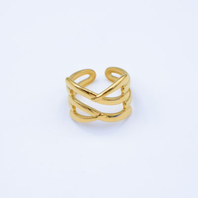 Adjustable stainless steel ring - E682